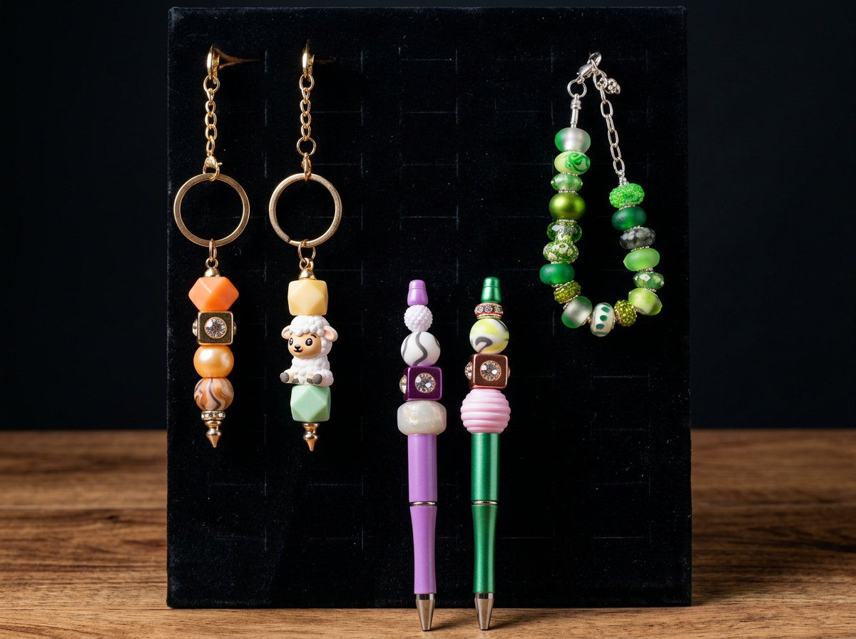 Bling Key Chains, Bracelets, & Pens